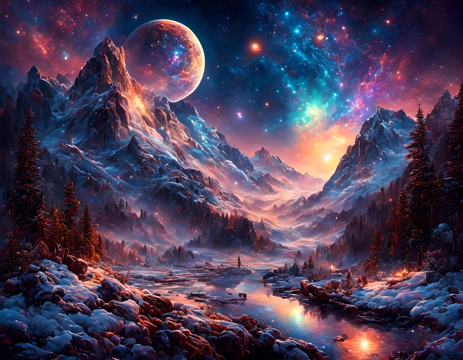 The crown of creation humbled by nature.