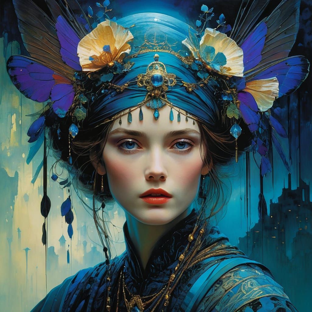 Vibrant Fantasy Scene in Dreamy Light