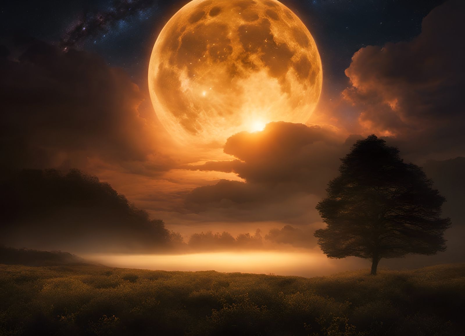 Couples Dance on a Mothership in the Night