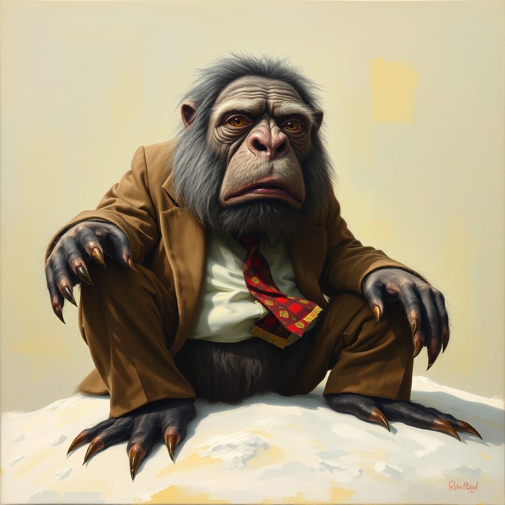 Mr. Bean Yeti Hybrid in Oils