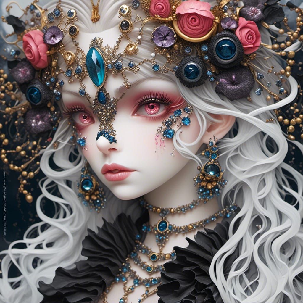 Gothic Plague Doctor with Ravens in Dark Fantasy Style