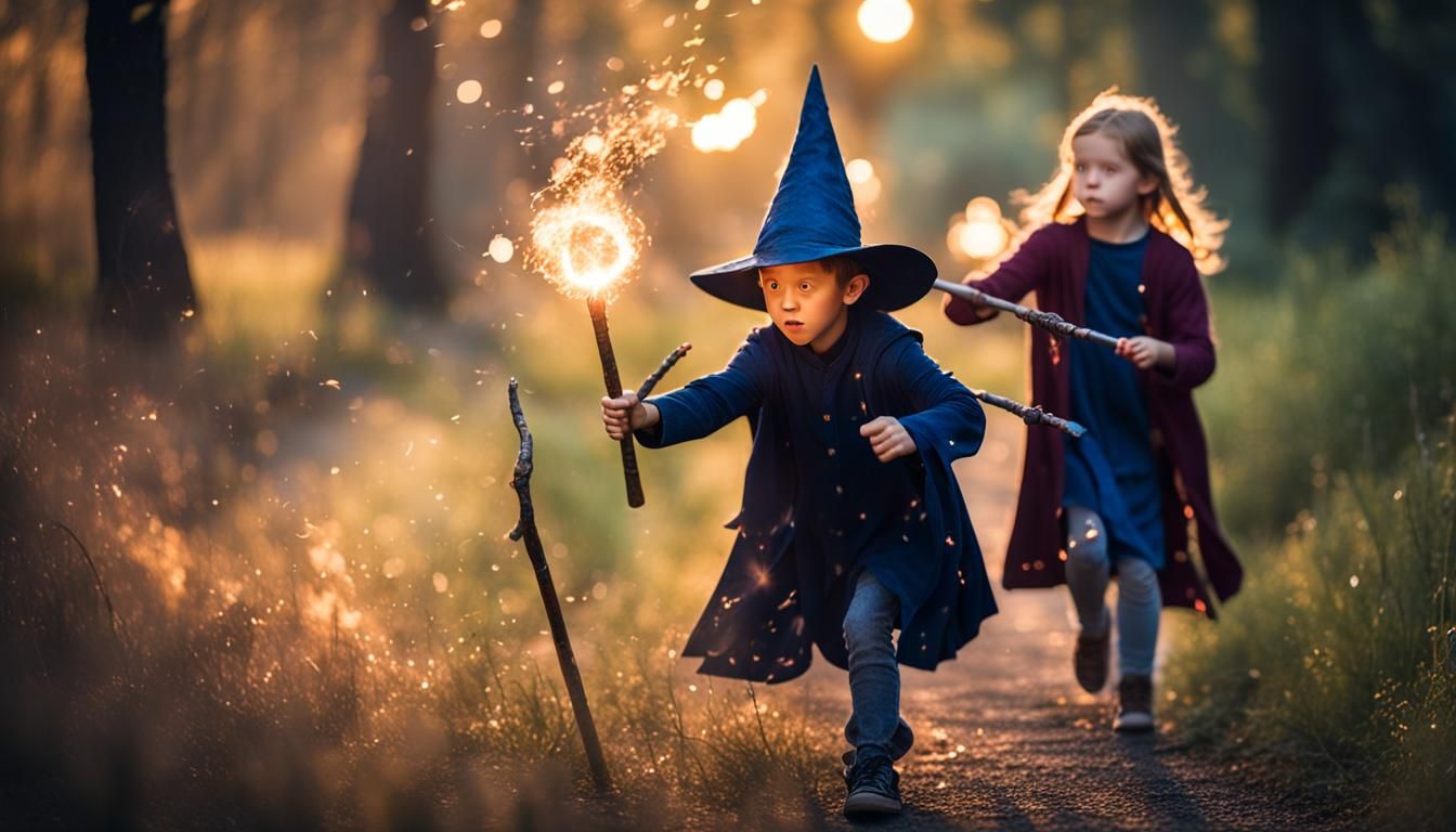 Wizard Siblings Fight Demons with Magic