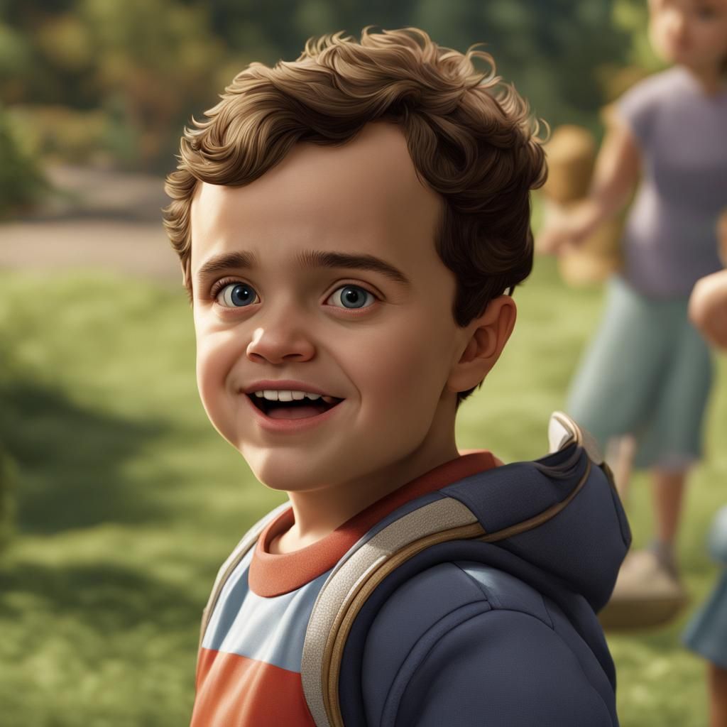 Toddler Portrait in Hyperrealistic Photorealistic Style