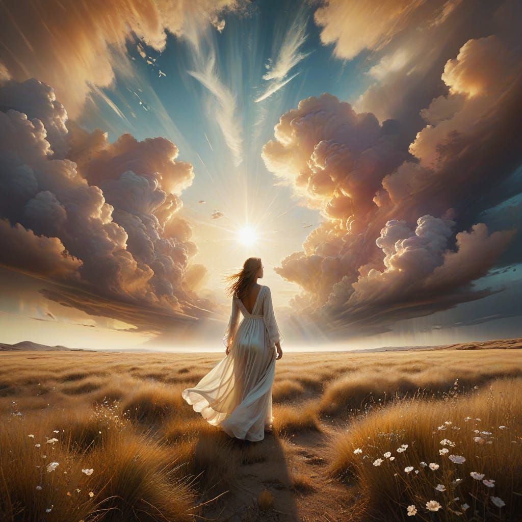 Surrealist Masterpiece of Contemplative Serenity