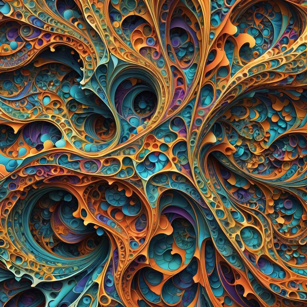 Abstract Fractal Wave Function in 3D