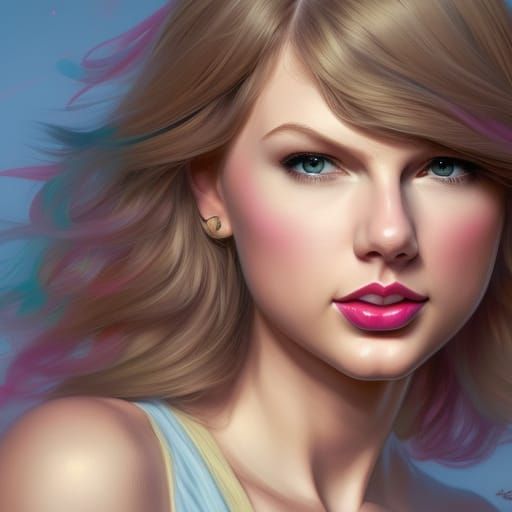 Pastel Portrait with Dynamic Lighting