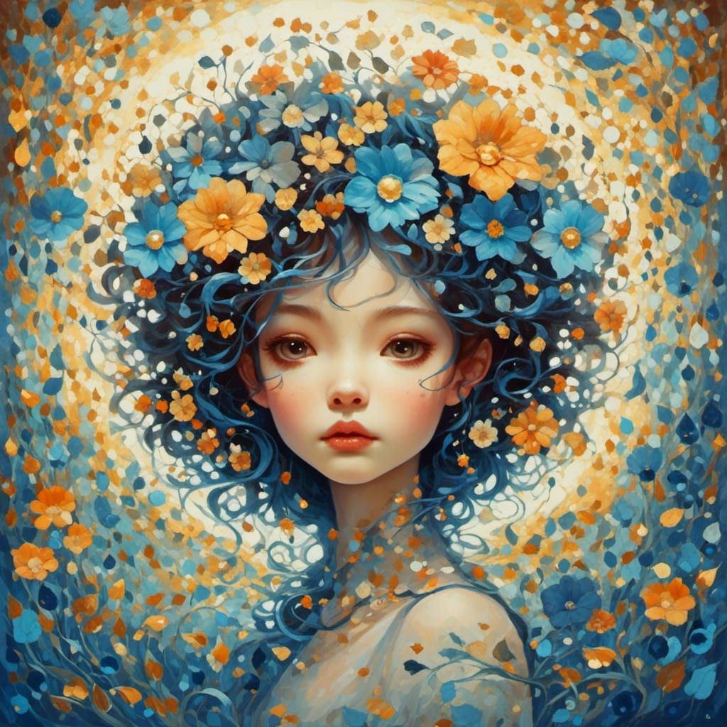 Floral Inspired Girl Portrait