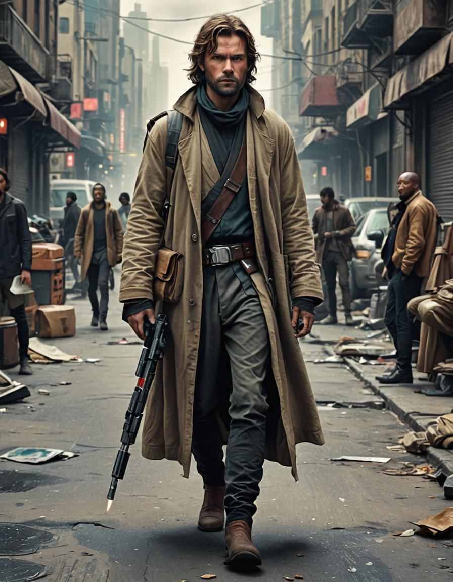 Star wars jedi disguised as a vagabond