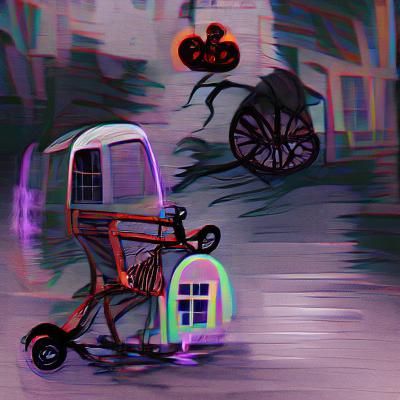 Eerie Haunted Tricycle: A Ghostly Vision