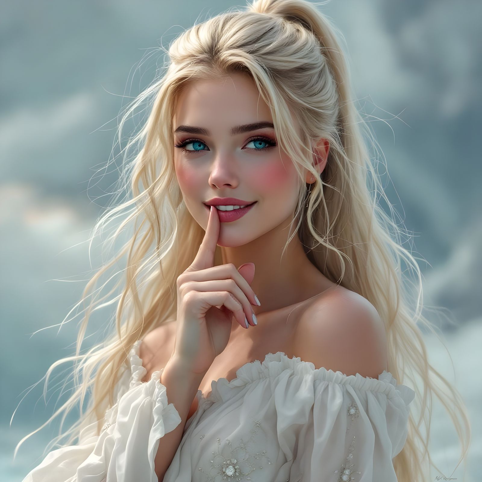 Norse Goddess of Love in Hush Pose