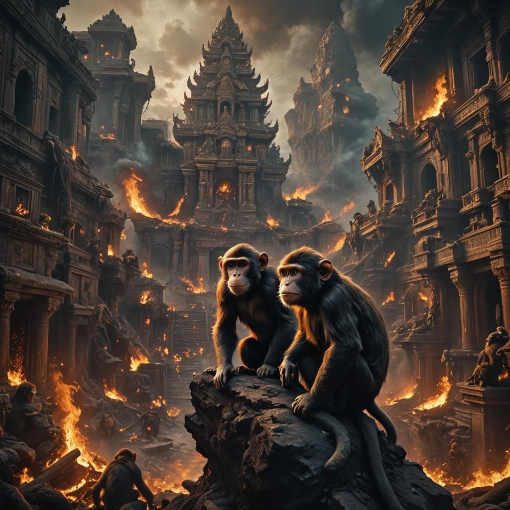 Epic Monkey from the Fire Underworld