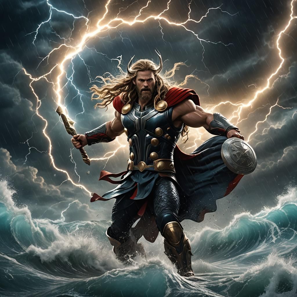 Thor and Neptune Clash in Epic Storm