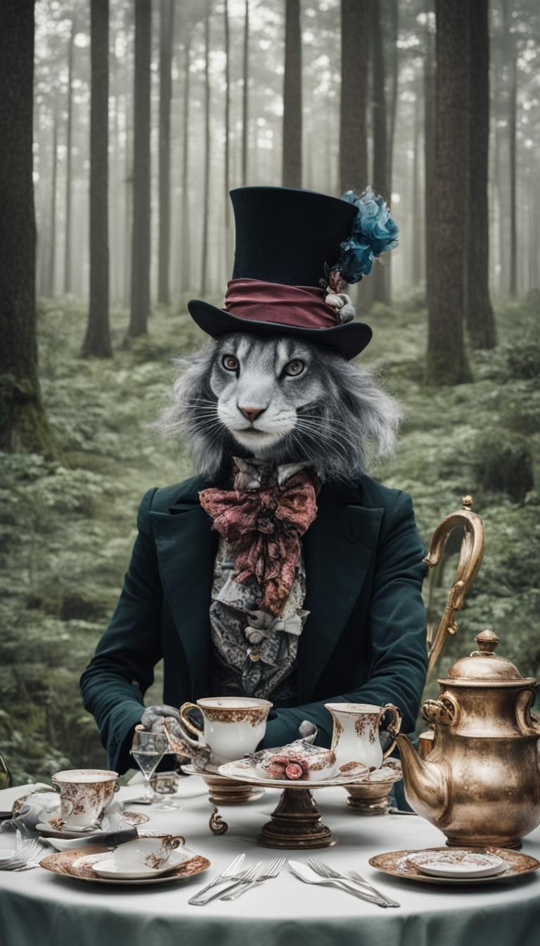 Mad Hatter's Tea Party in Wonderland