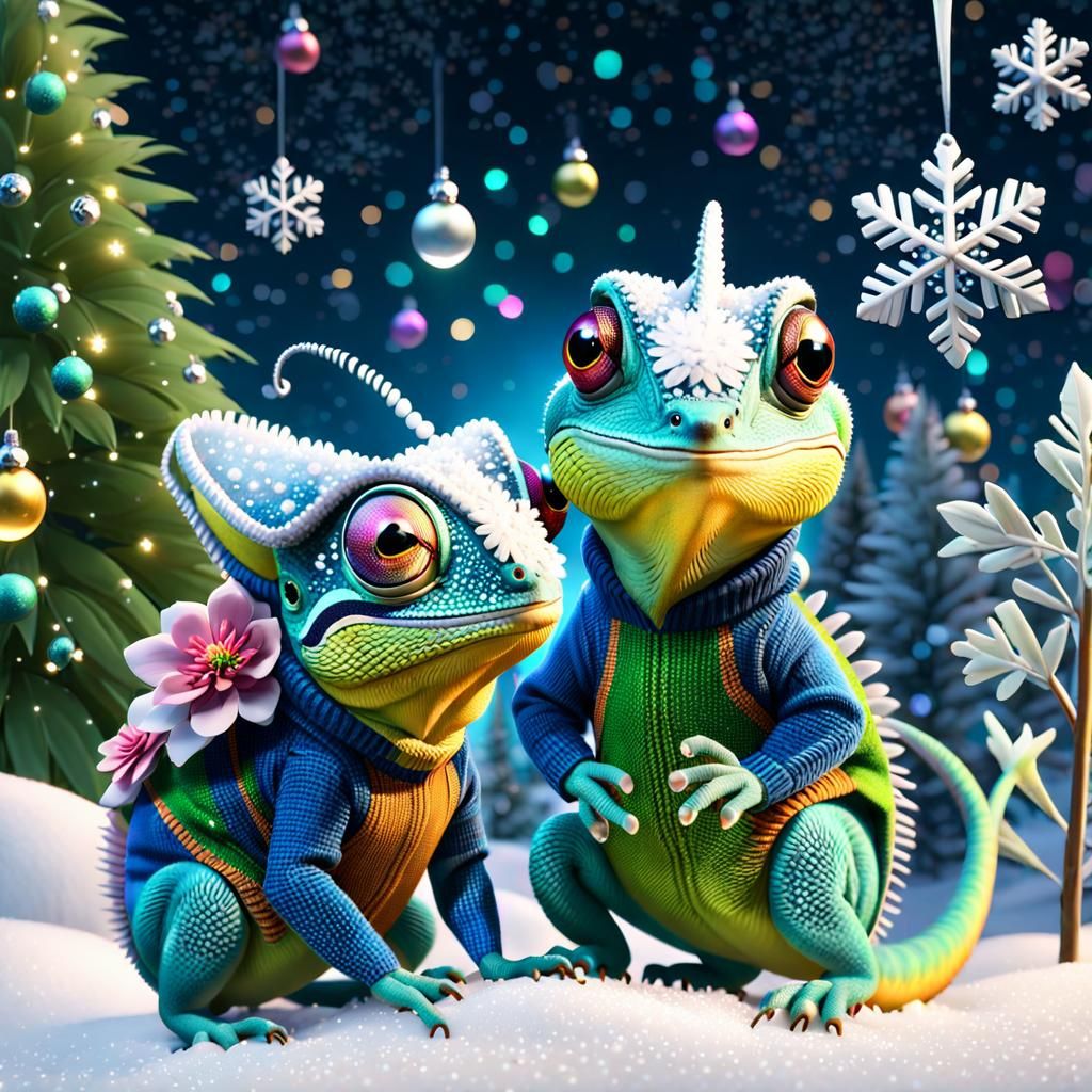 Chameleon Christmas party