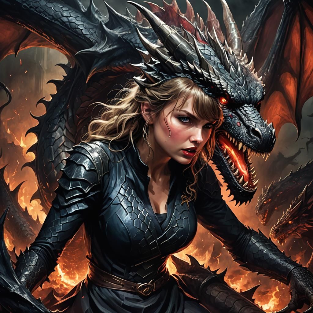 Dragon's Lair: A Gothic Horror Fantasy Illustration