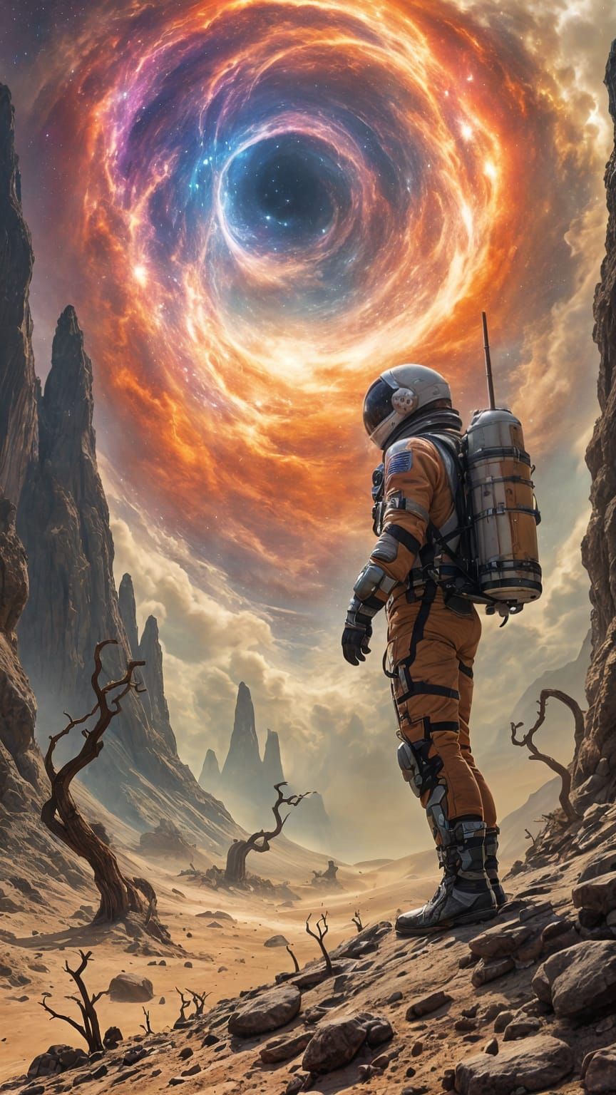 Astronaut Battles Cosmic Storm on Alien Planet in Gritty Sci...