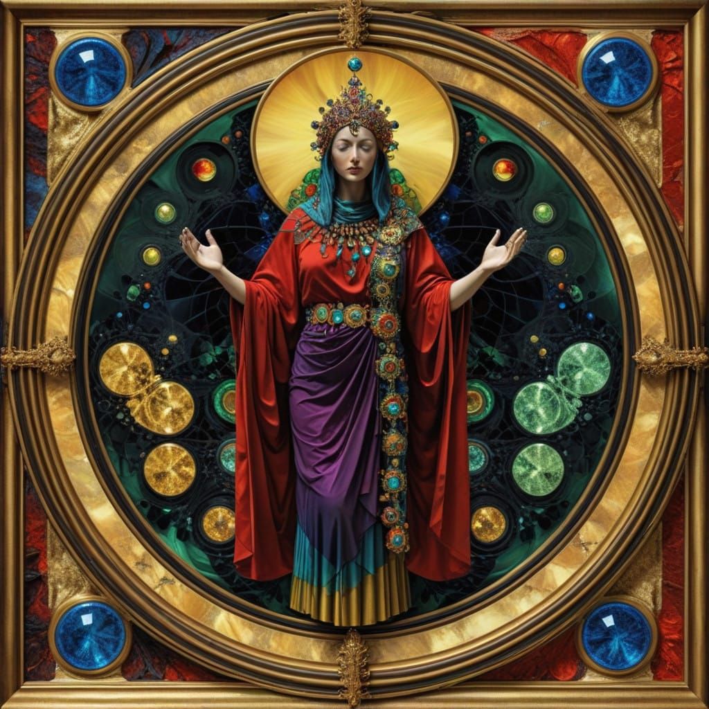 Vibrant Myrrh Vortex in Hyper-Realistic Abstraction