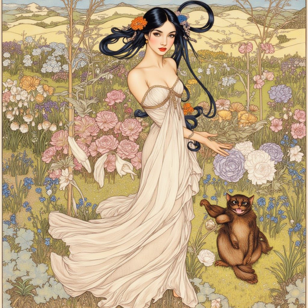 Princess Portrait in Nielsen and Manara Style