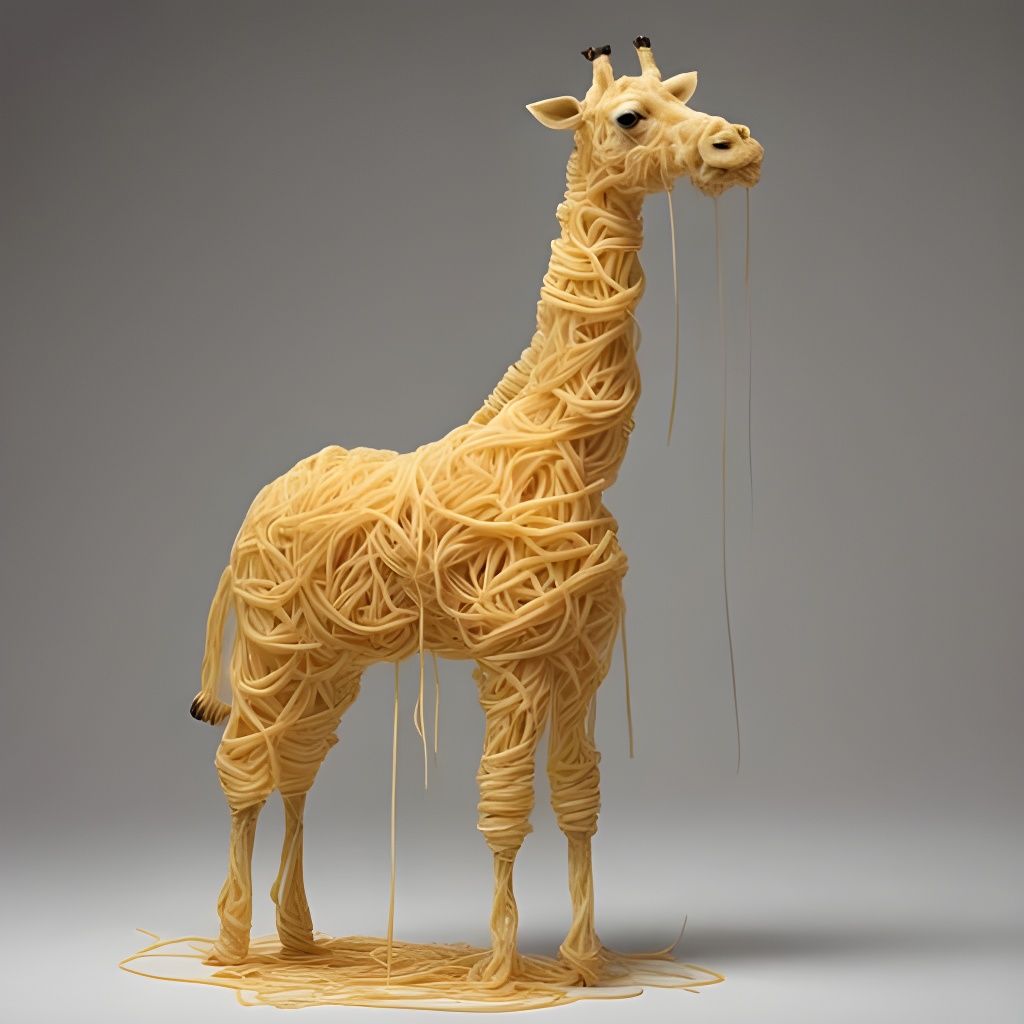 Spaghetti Giraffe: A Whimsical Food Creation