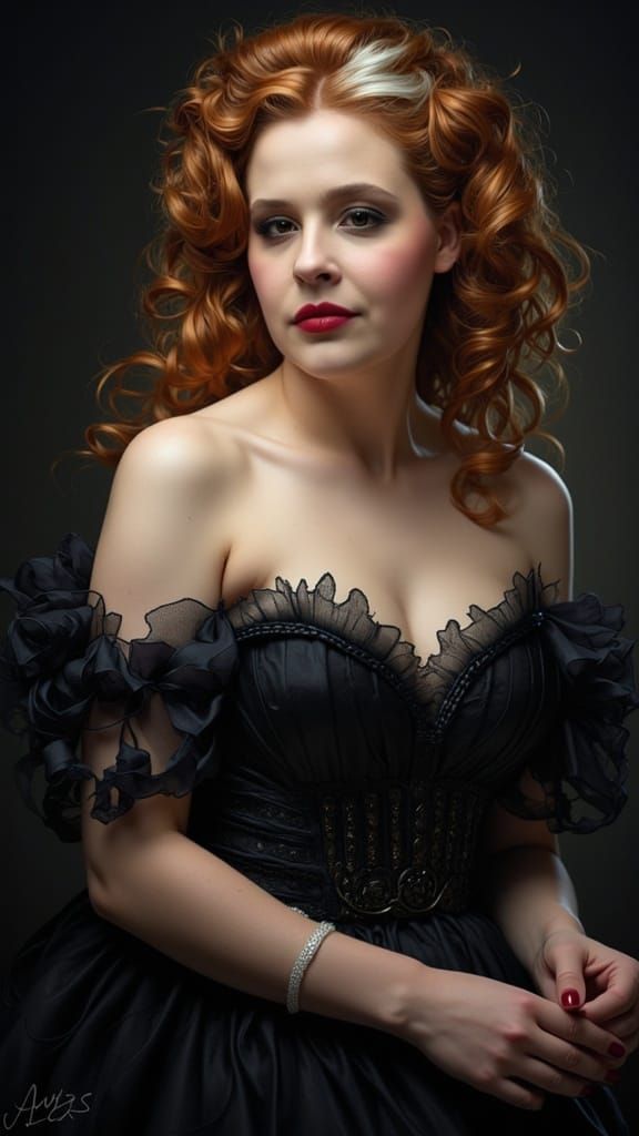 Ethereal Gothic Goddess in Dramatic, Dark Fantasy Style