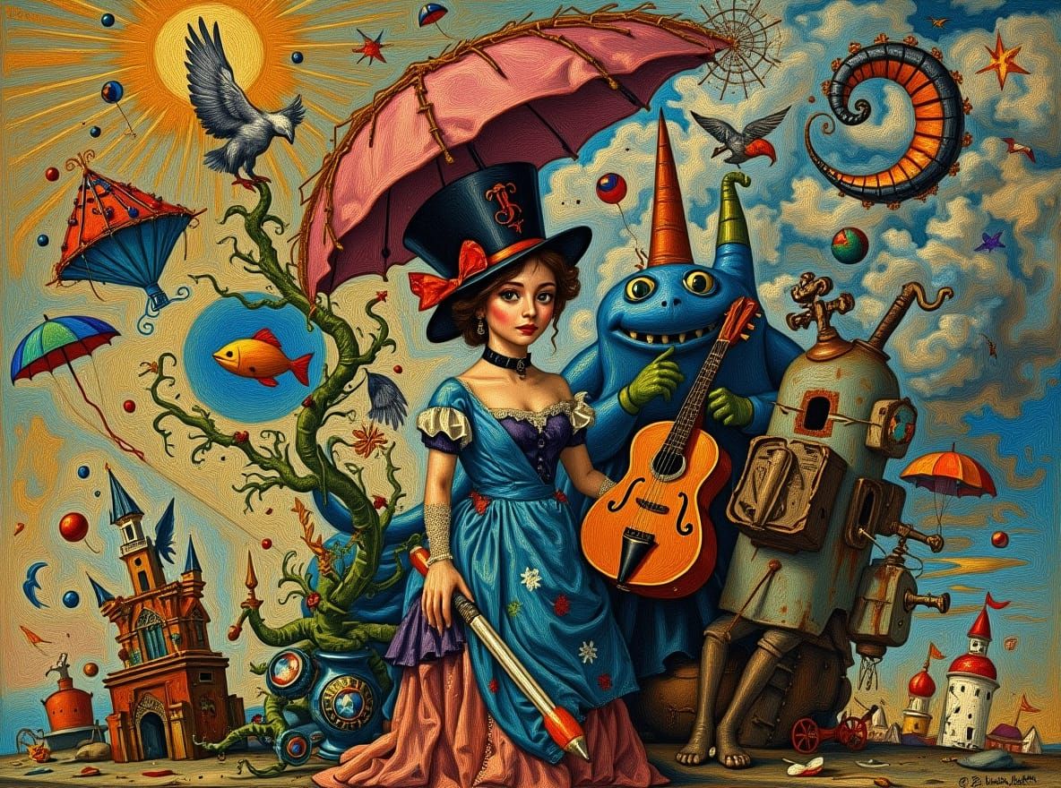 Surreal Catastrophe in Dada and Fantasy Style