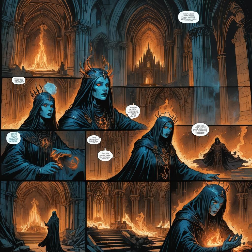 Cybergothic Horror: Dark Goddess Summons Hellish Entity