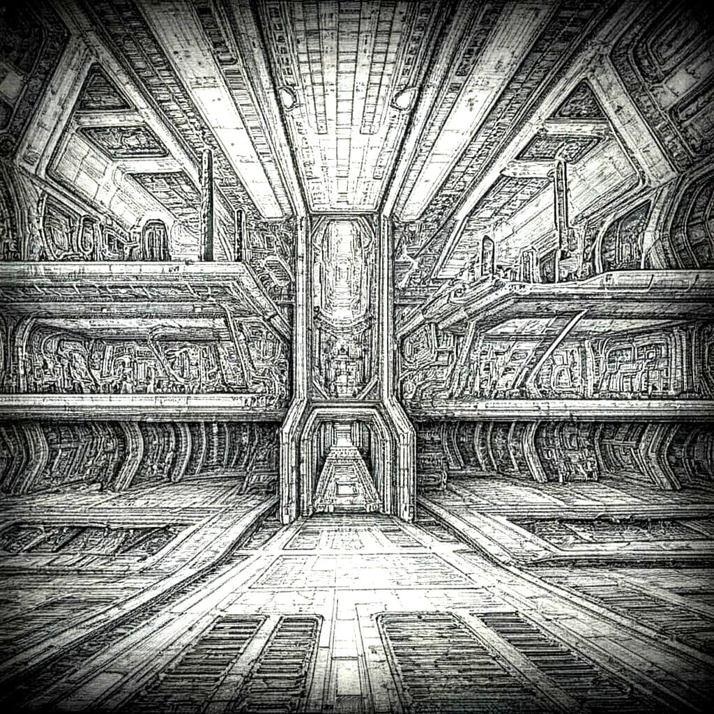 Underground Space HQ Schematic Drawing