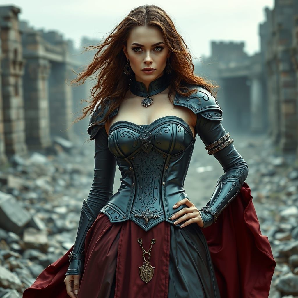 Ethereal Viking Warrior in High Gloss Armor