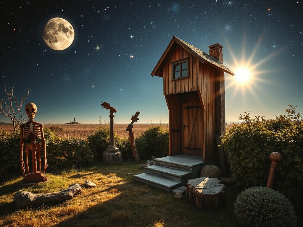 Creepy Fantasy Creepy Garden Rusty Windy Whirlingtons