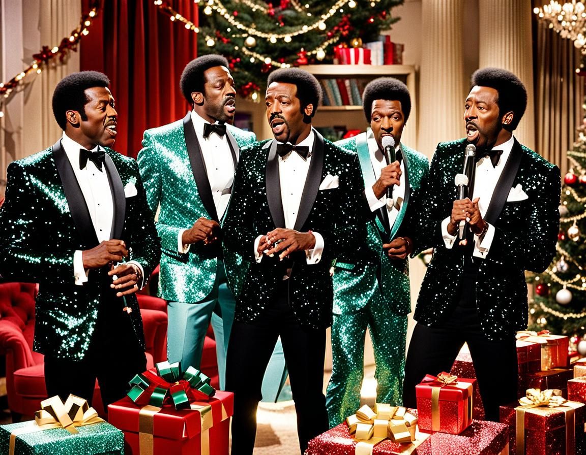The Temptations Singing Silent Night In Your Home