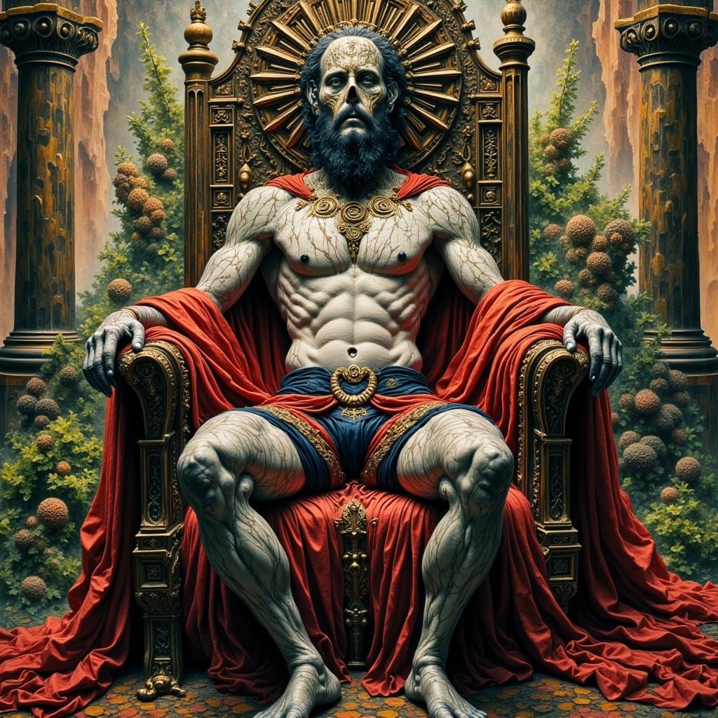 Cubist King's Demise: A Dramatic Scene