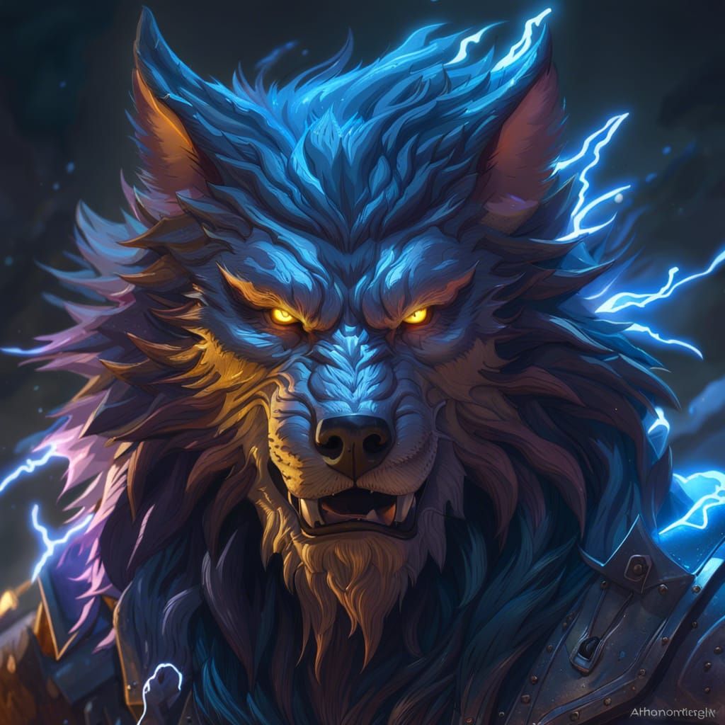 Hyperdetailed Werewolf Portrait with Dynamic Lighting