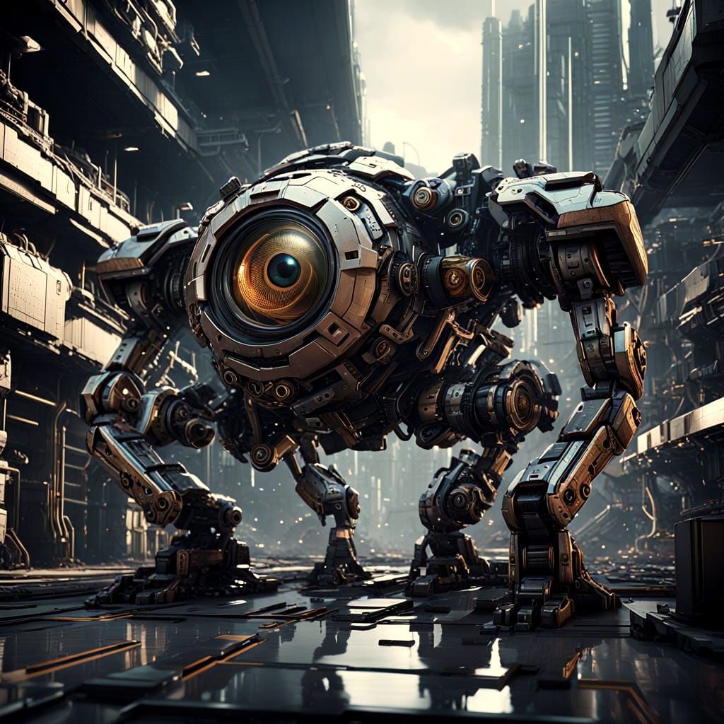 Mechanical Monstrosity in Polished Metal