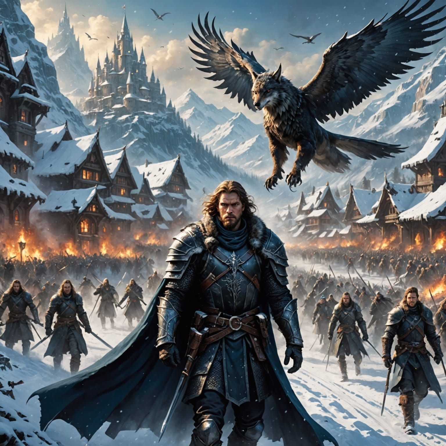 Victorious Goddess of Spring Triumphs Over Winter's Chill