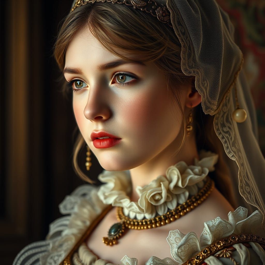 Elegant Young Aristocrat Lost in Thought