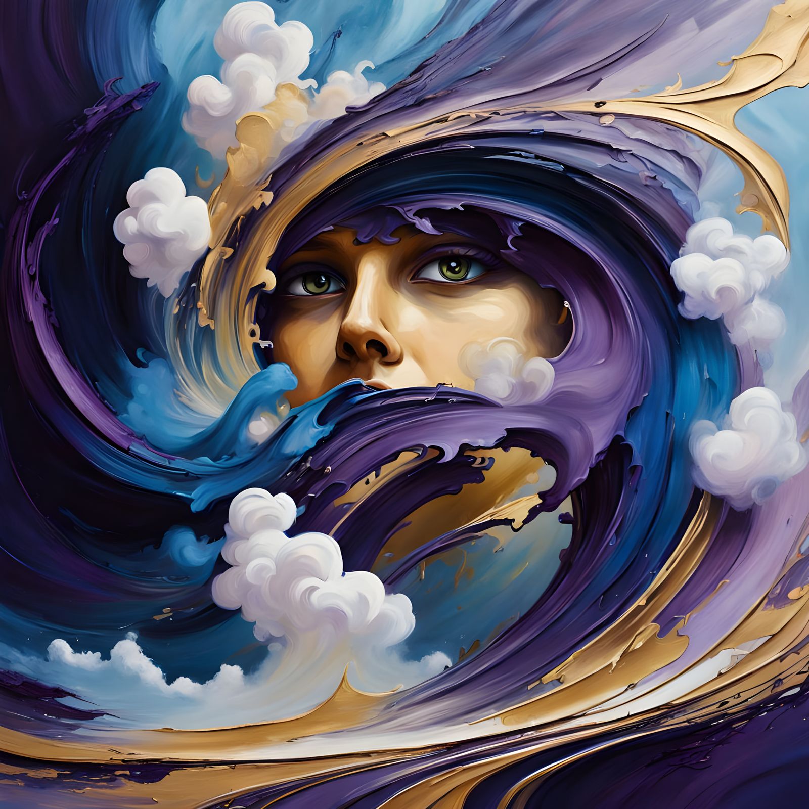 Mysterious Cityscape at Sunset