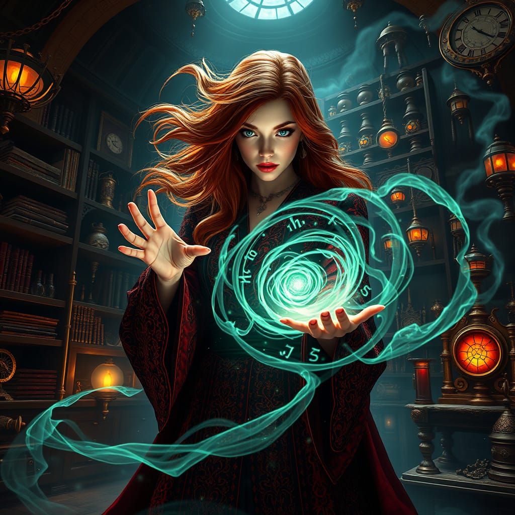 Ethereal Warlock in Spellcasting Aura