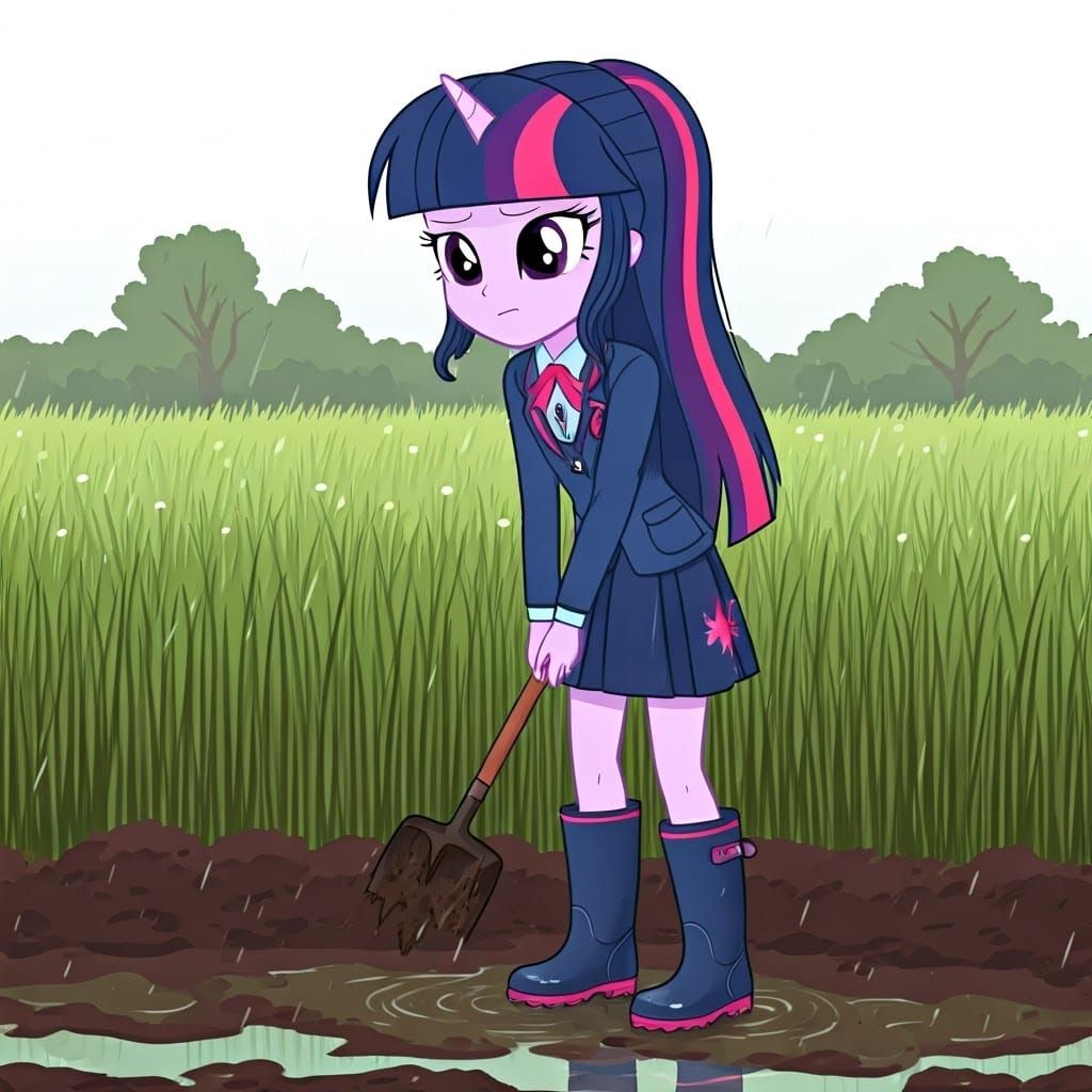 Human Princess Twilight Sparkle Plants Trees