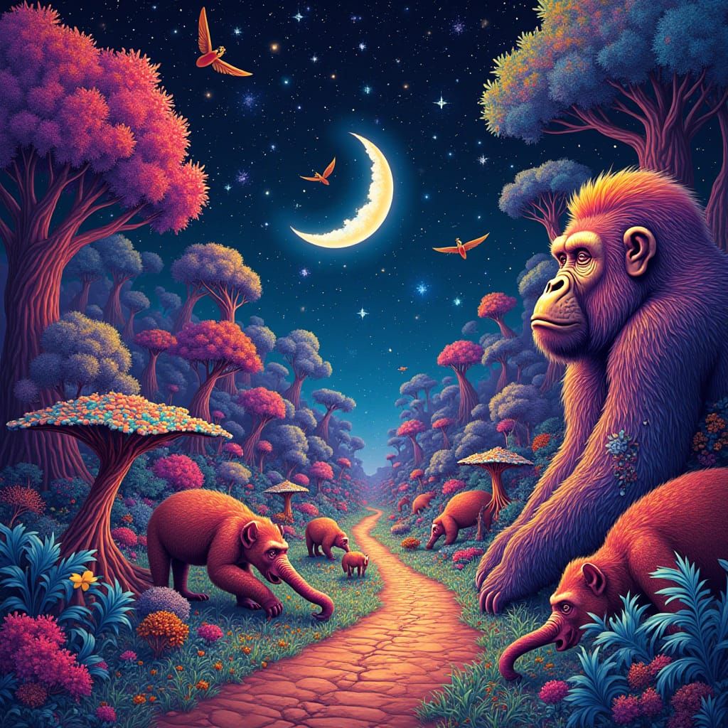 Psychedelic Zoo with Platypuses and Gorillas in Holographic ...