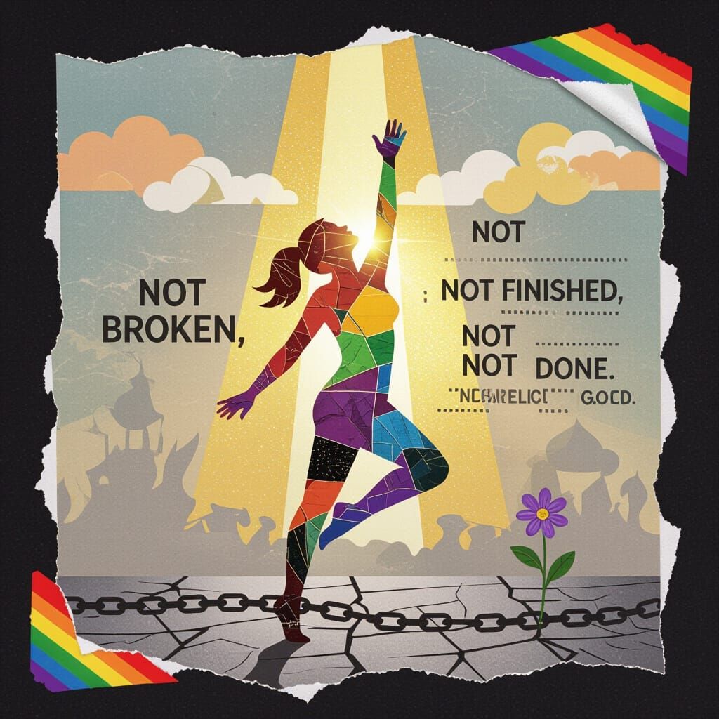 Empowering Silhouette Rises in Golden Light