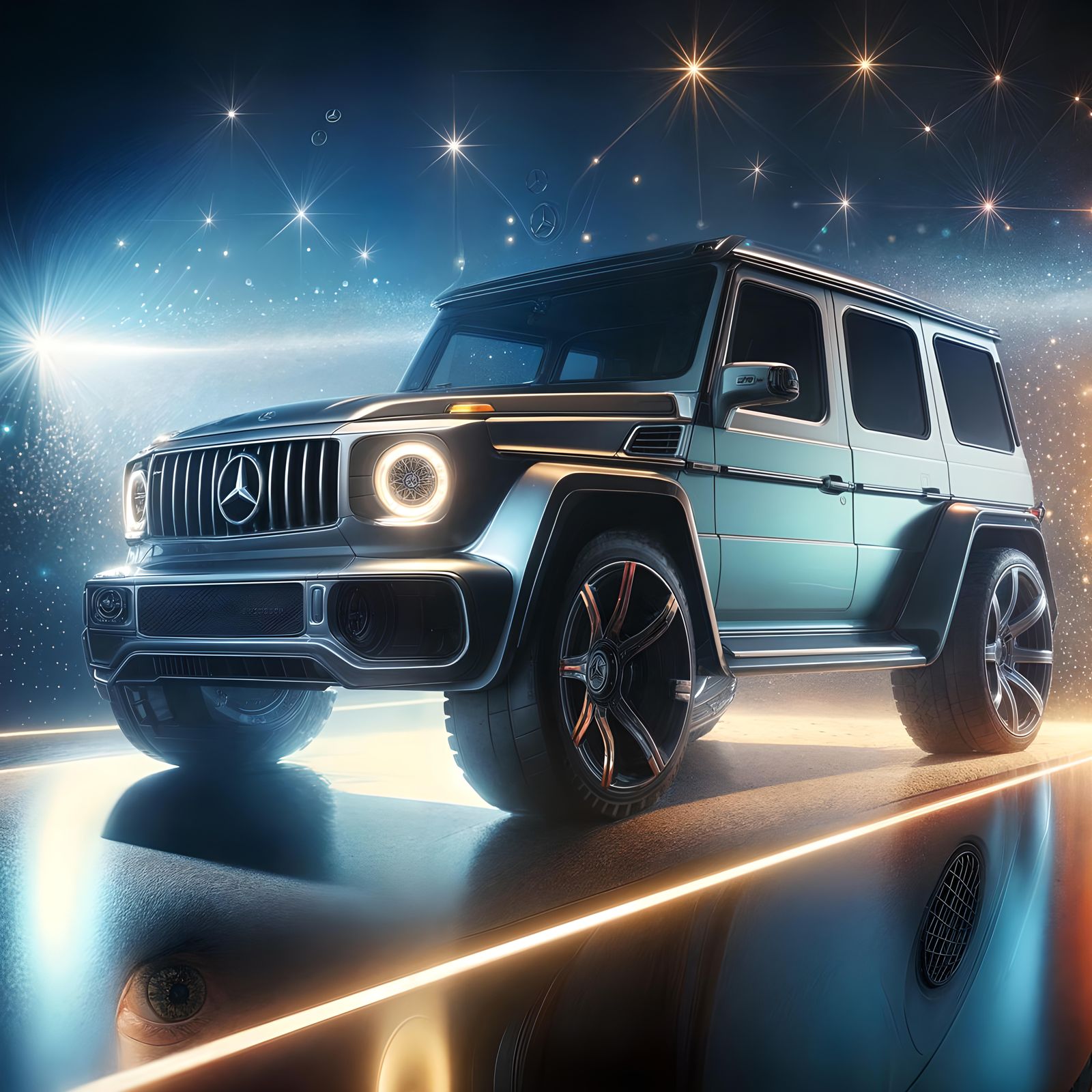 Futuristic Mercedes Benz G500 Concept in High Detail