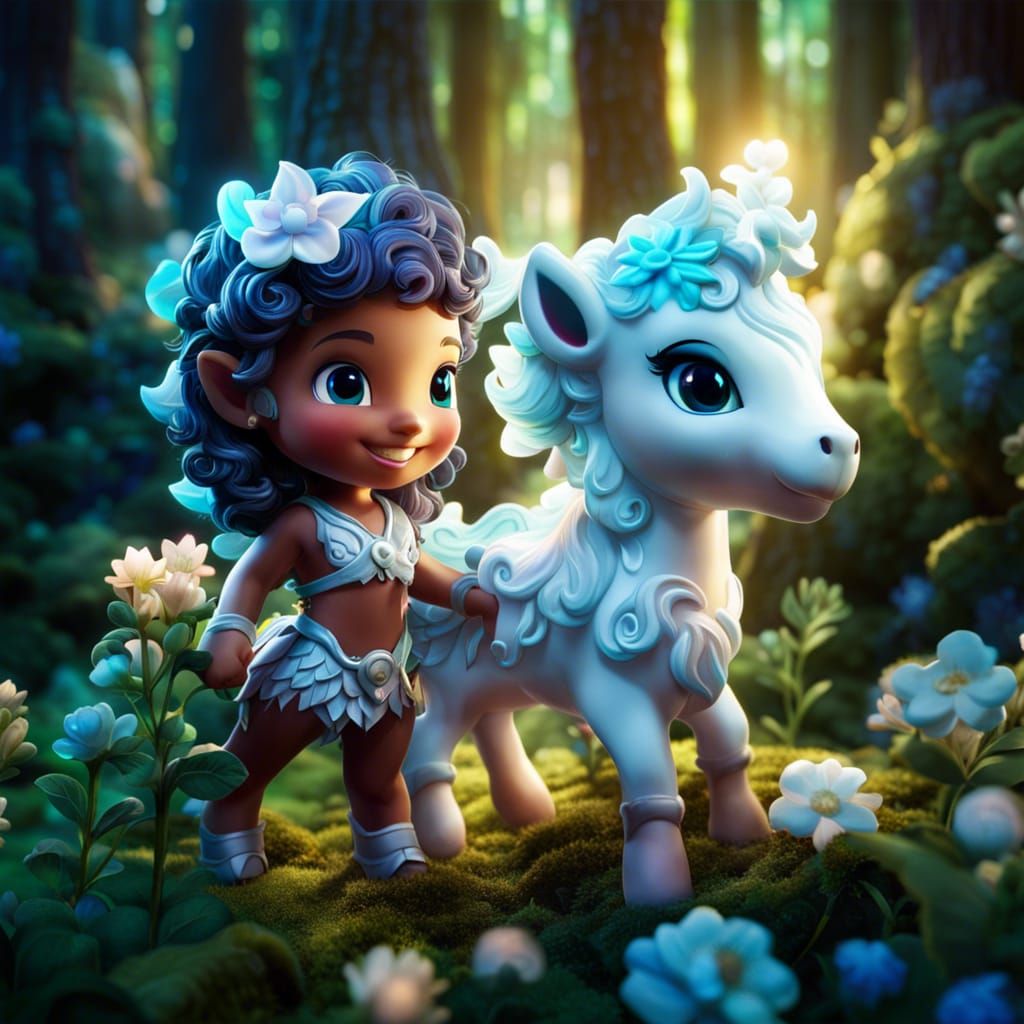 Adorable Smiling Chibi Toddler Centaur! #2