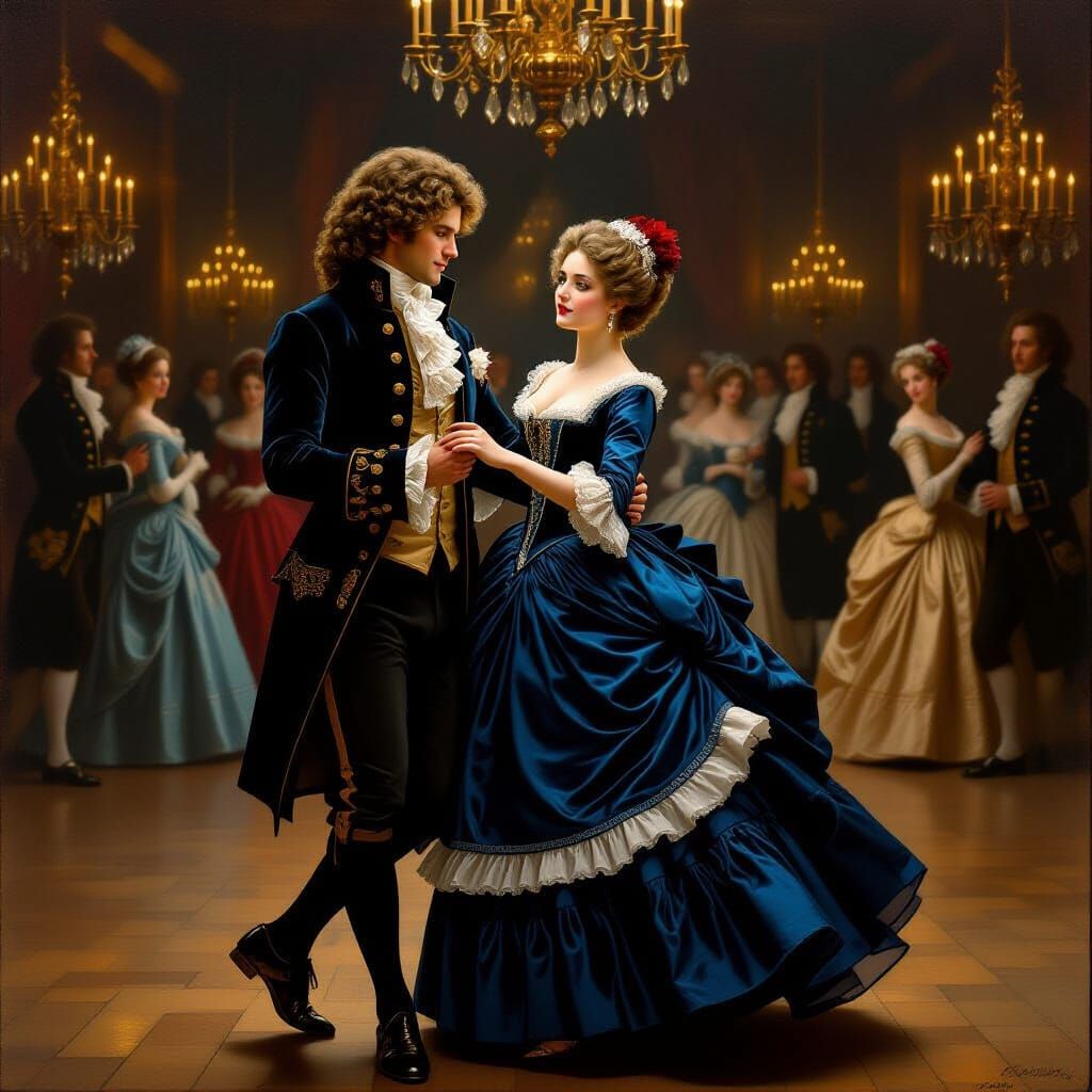 18th Century Ballroom Dance in Romantic Baroque Style