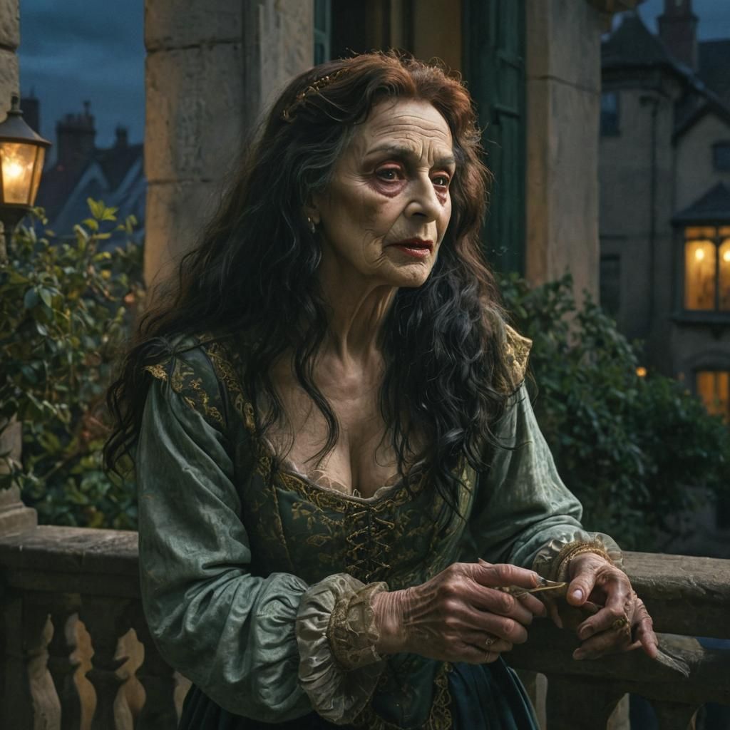 Transvestite Juliet in Pre-Raphaelite Style