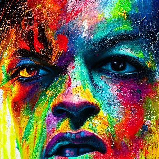 Francisco Solano Portrait in Hyperrealistic Splash Art