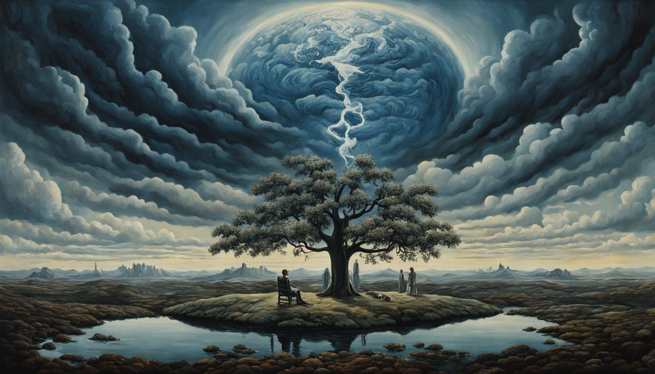 Metaphysical Painting of Profound Questions