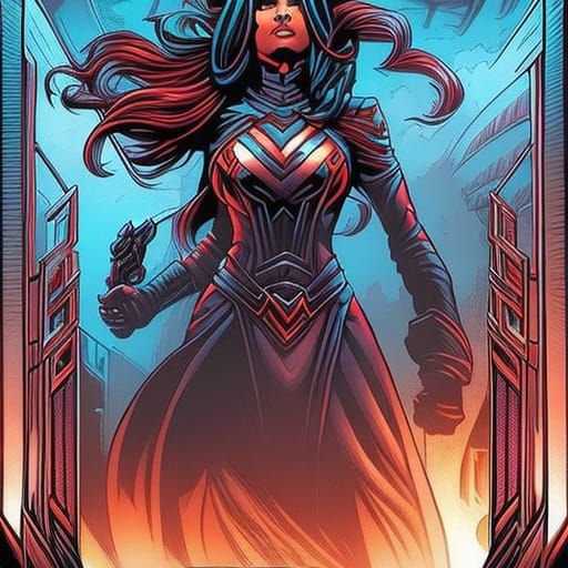 Dynamic Comic Book Style Illustration