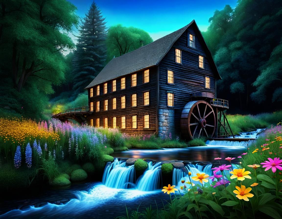 Old Flour Mill in Enchanted Forest