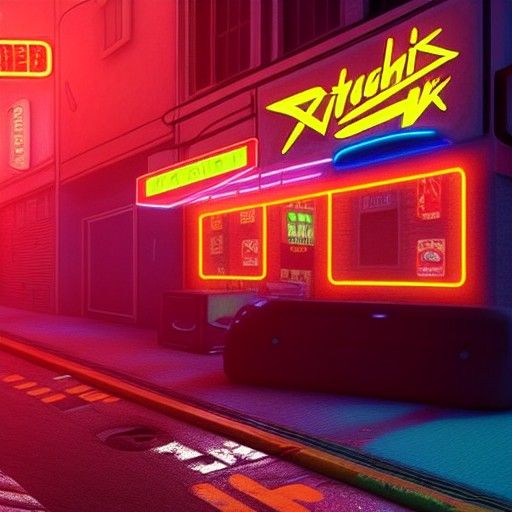 Neon corner store