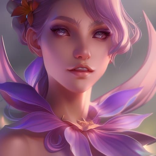 Enchanting Fairy Brings a Lily to Life